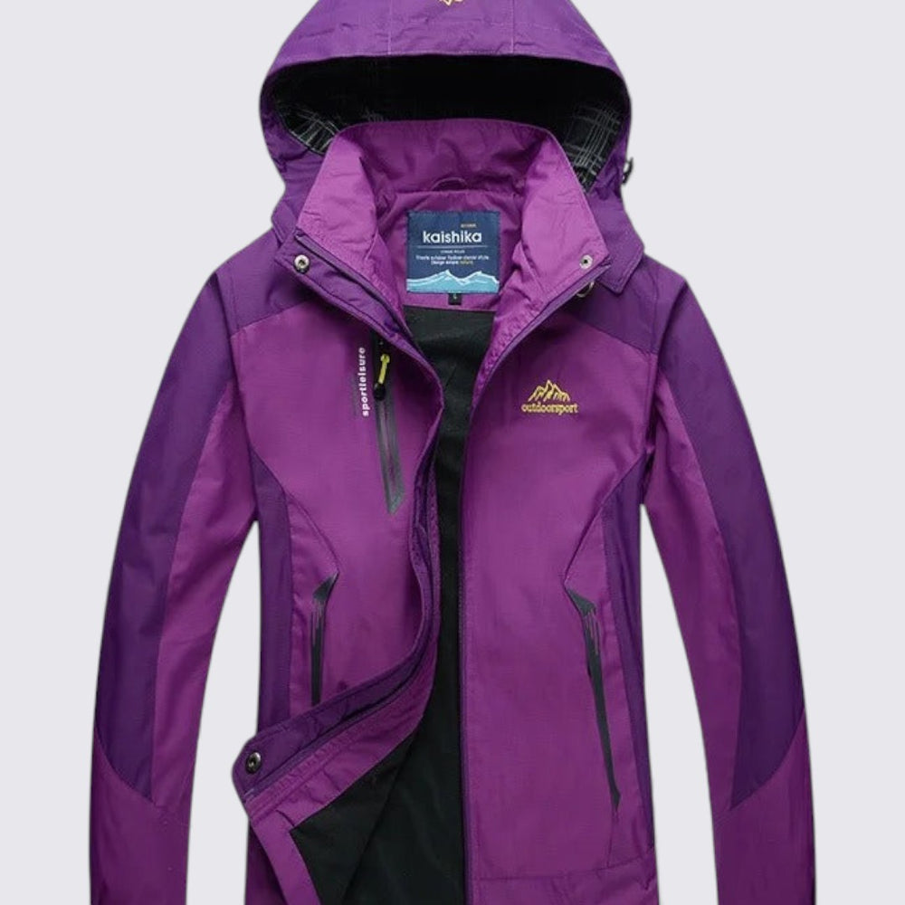 Damen Jacke mit Kapuze – Reißverschluss Jacke – Sportlicher Schnitt