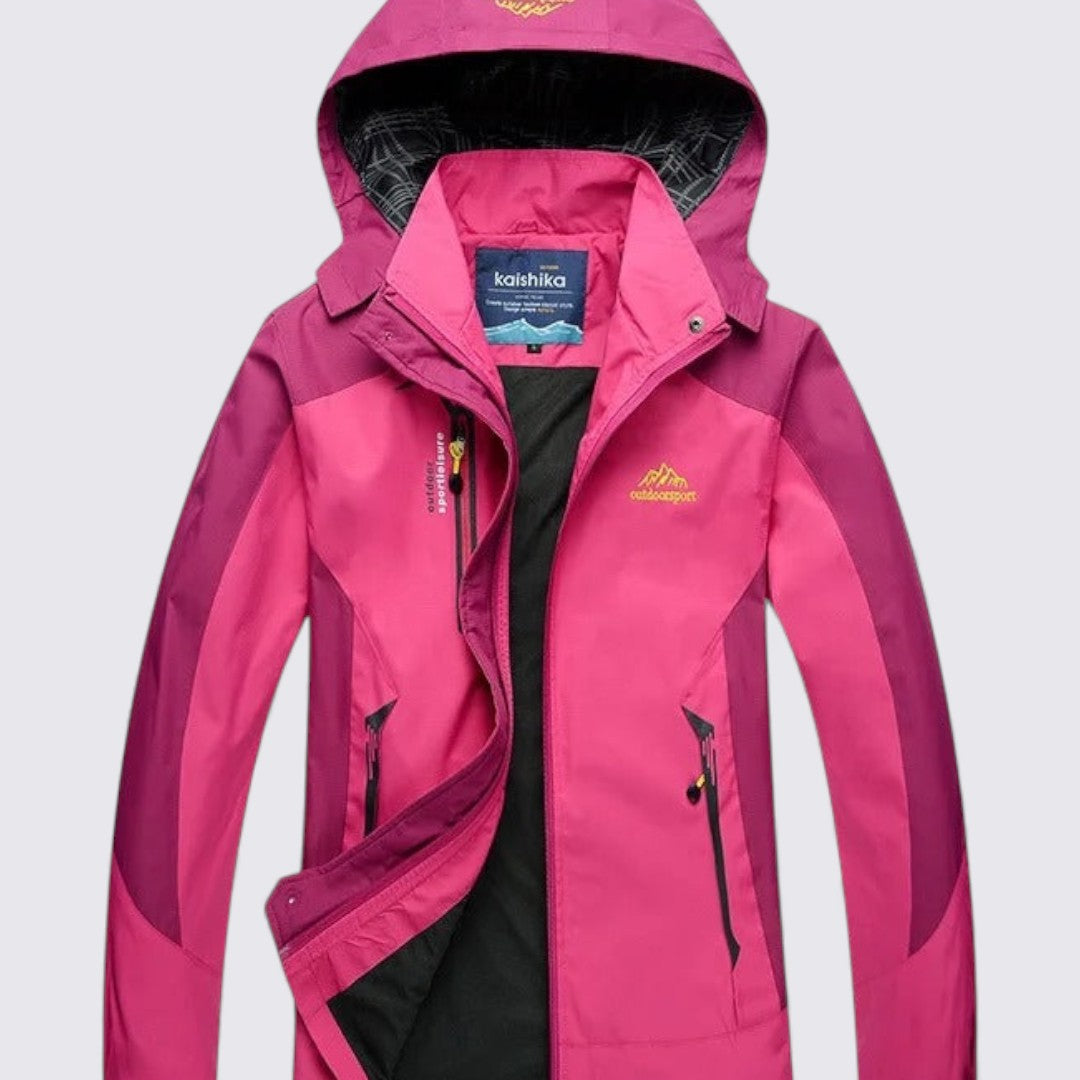 Damen Jacke mit Kapuze – Reißverschluss Jacke – Sportlicher Schnitt