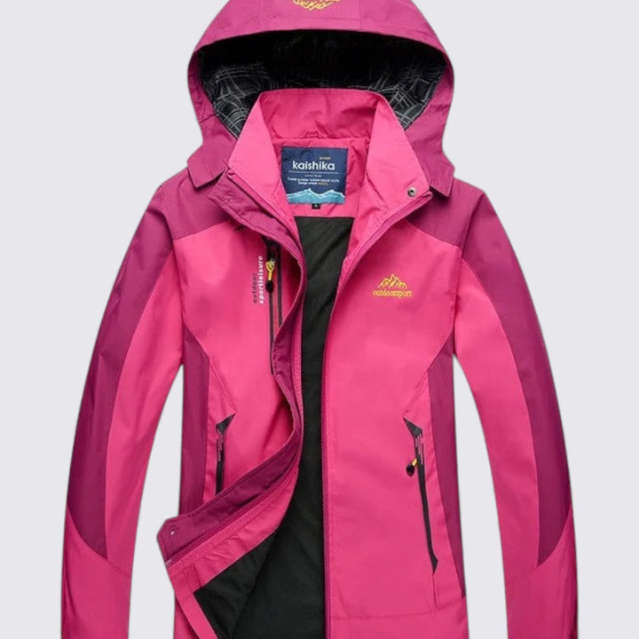 Damen Jacke mit Kapuze – Reißverschluss Jacke – Sportlicher Schnitt