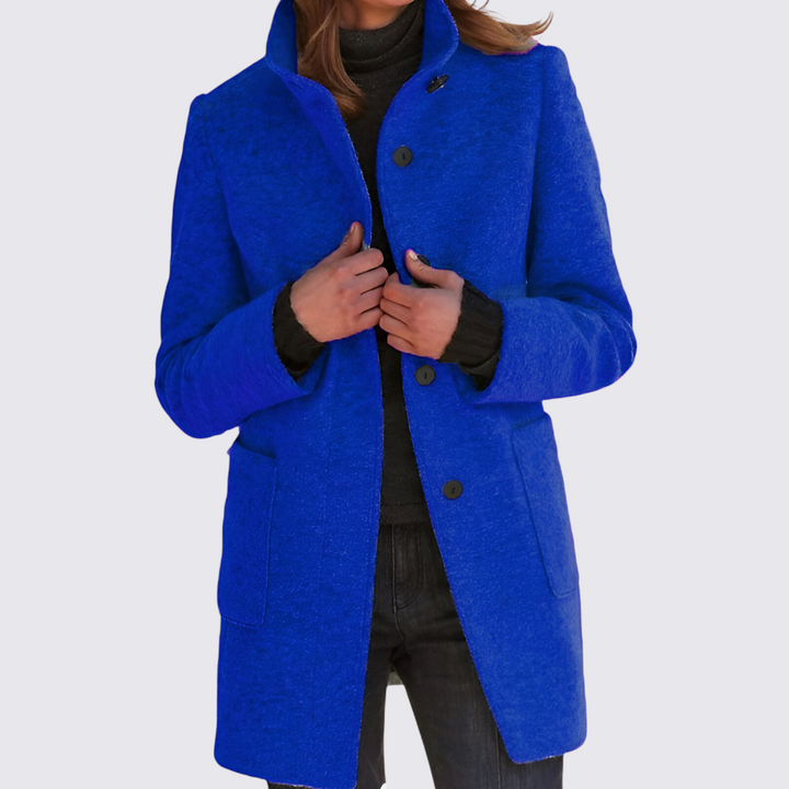 Damen Mantel mit Kapuze – Teddy Mantel – Lang Geschnitten