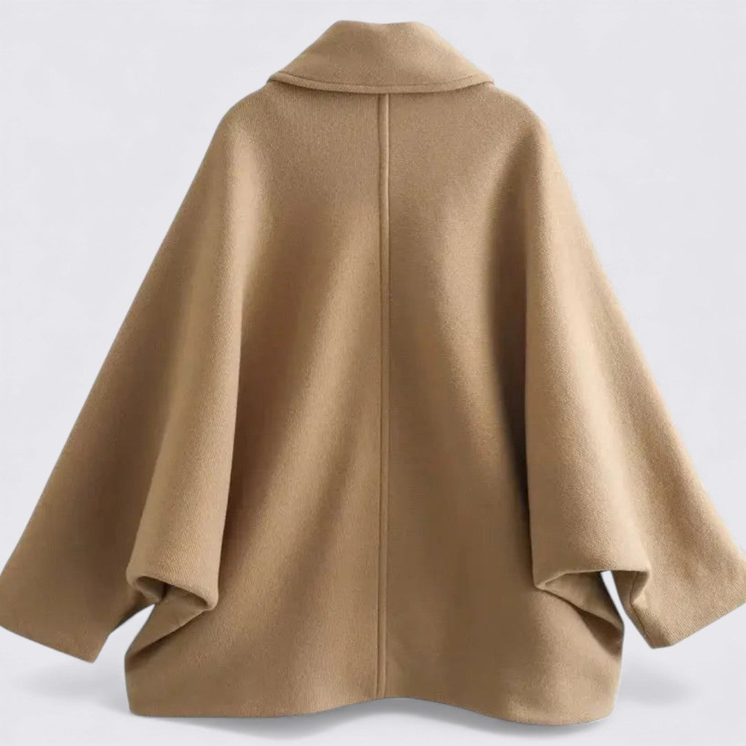 Damen Mantel mit Knopfleiste – Kurzer Mantel – Gerader Schnitt