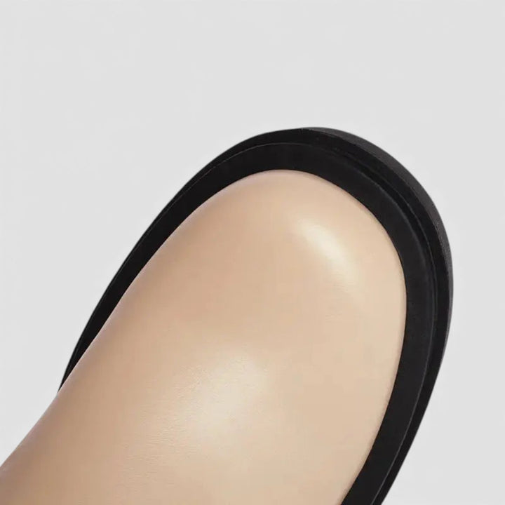 Damen Overknee Stiefel – Moderne Stiefel – Plateausohle Winterstiefel