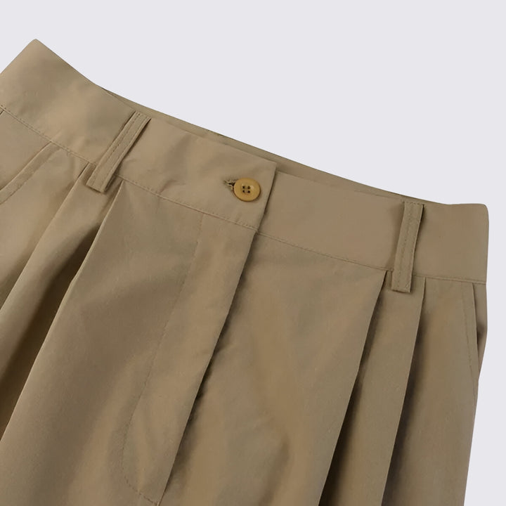 Damen Palazzo Hose mit Weitem Bein - Elegante Hose - Hoher Bund