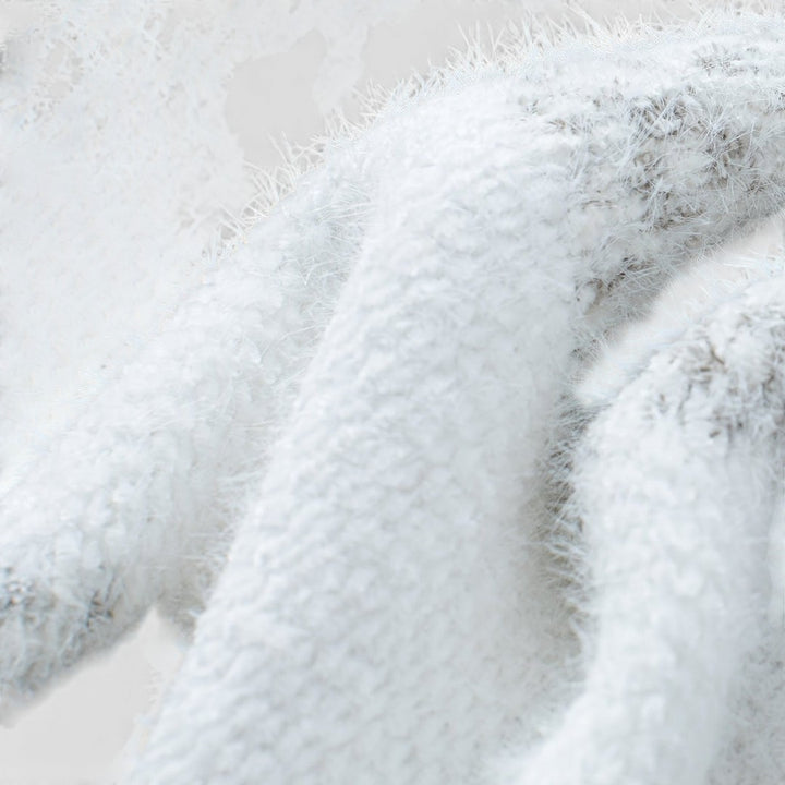 Damen Rollkragenpullover – Weich – Gestreifter Winterpullover