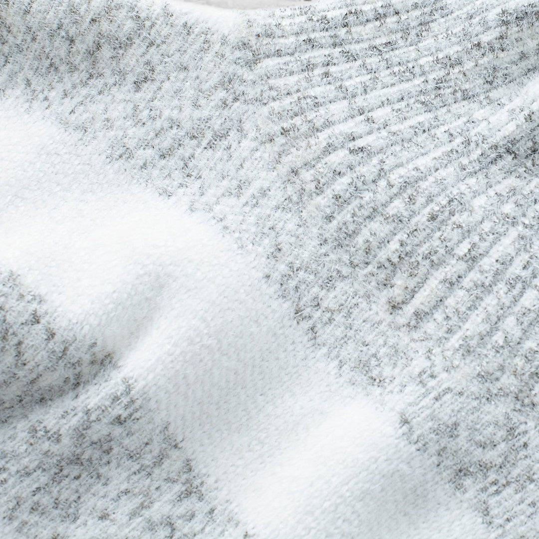 Damen Rollkragenpullover – Weich – Gestreifter Winterpullover