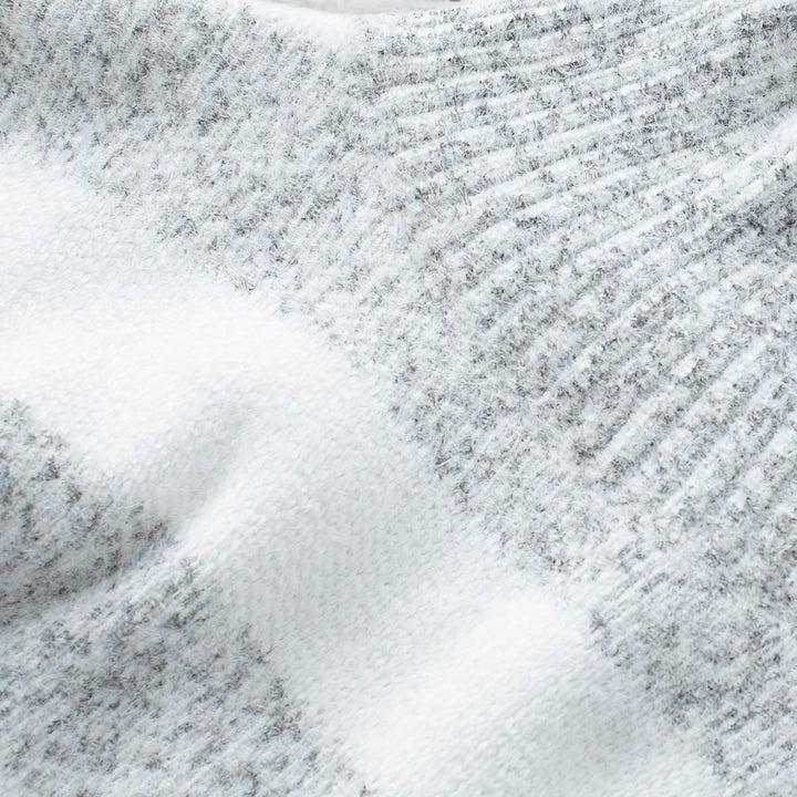 Damen Rollkragenpullover – Weich – Gestreifter Winterpullover