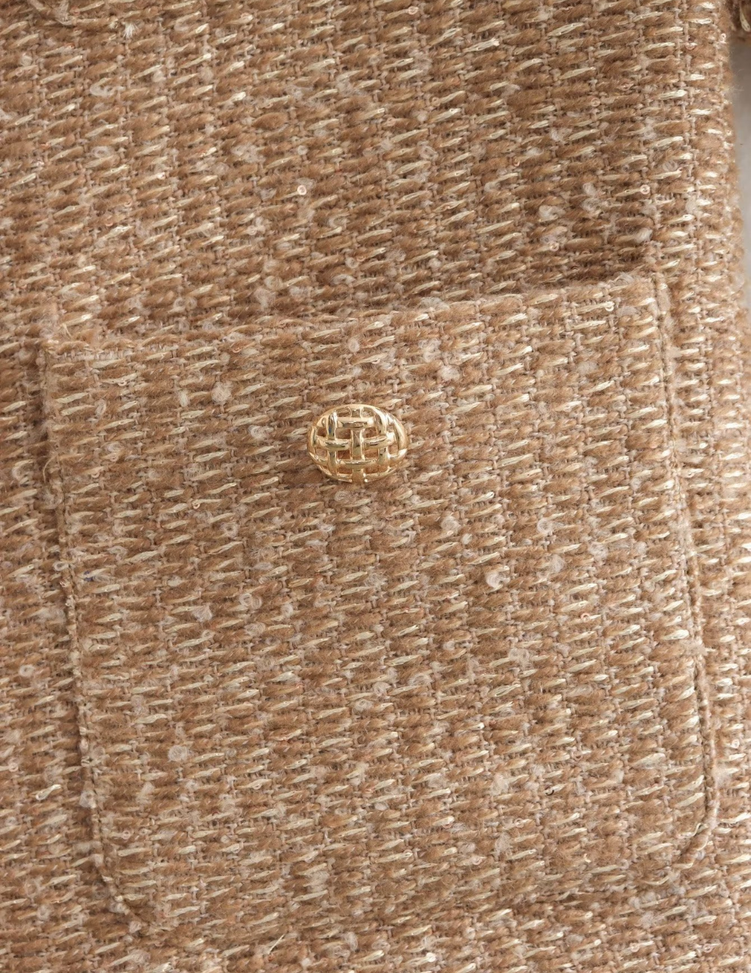 Damen Rundhals Strickjacke mit Knöpfen – Strukturierter Stoff – Elegante Passform