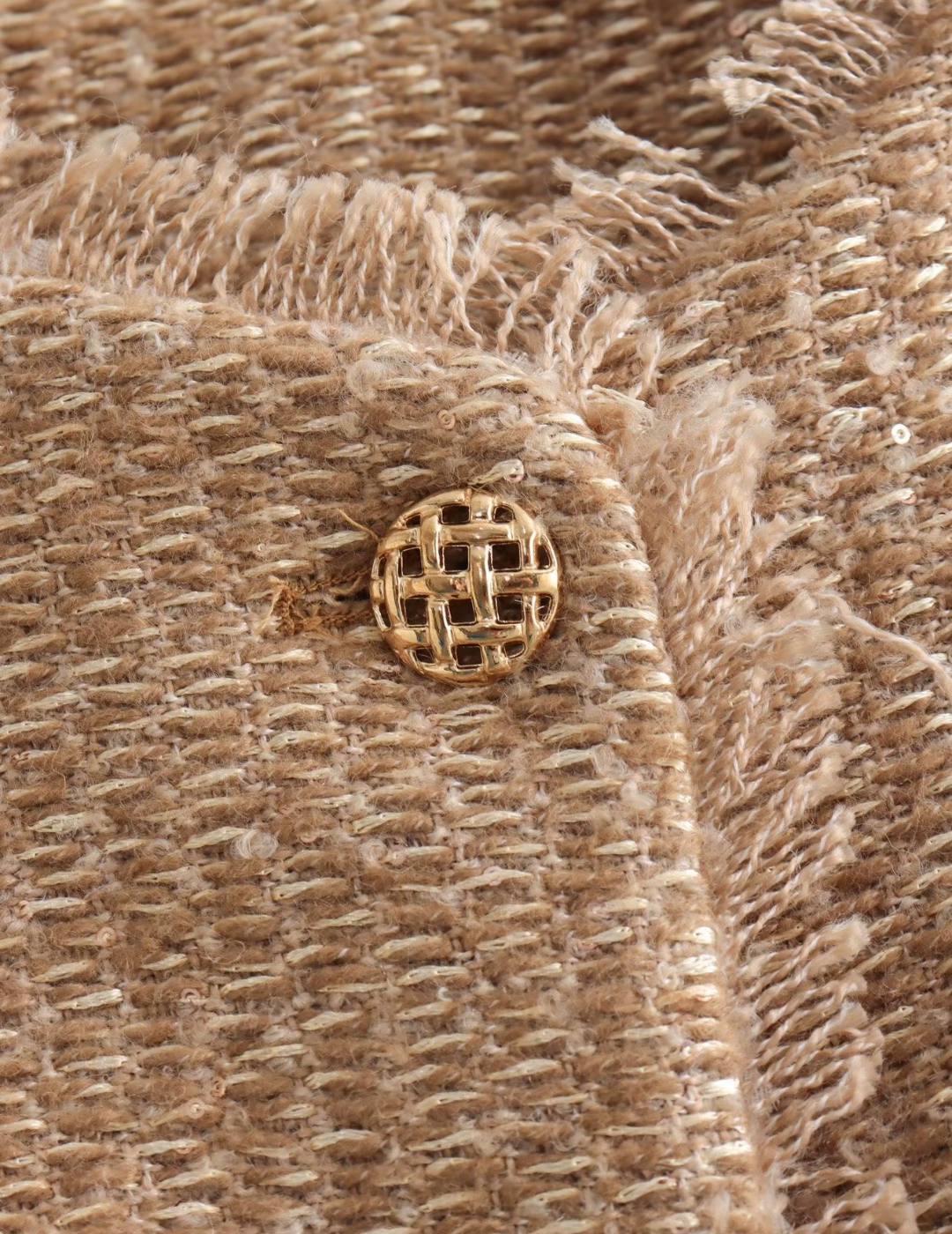 Damen Rundhals Strickjacke mit Knöpfen – Strukturierter Stoff – Elegante Passform