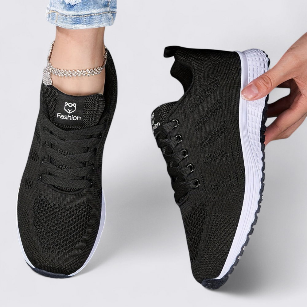 Damen Sneaker – Leichte Sportschuhe – Bequeme Schnürschuhe