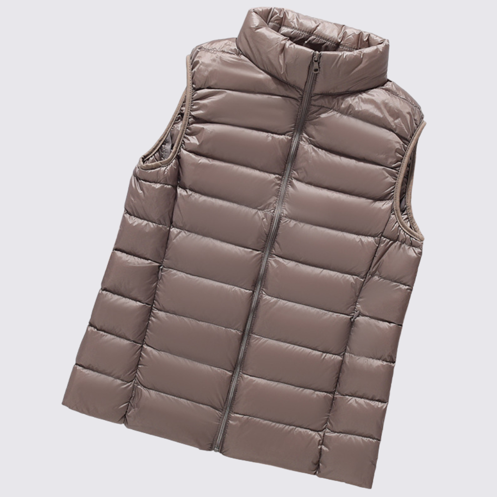 Damen Steppweste mit Stehkragen – Leicht gefüttert – Modern