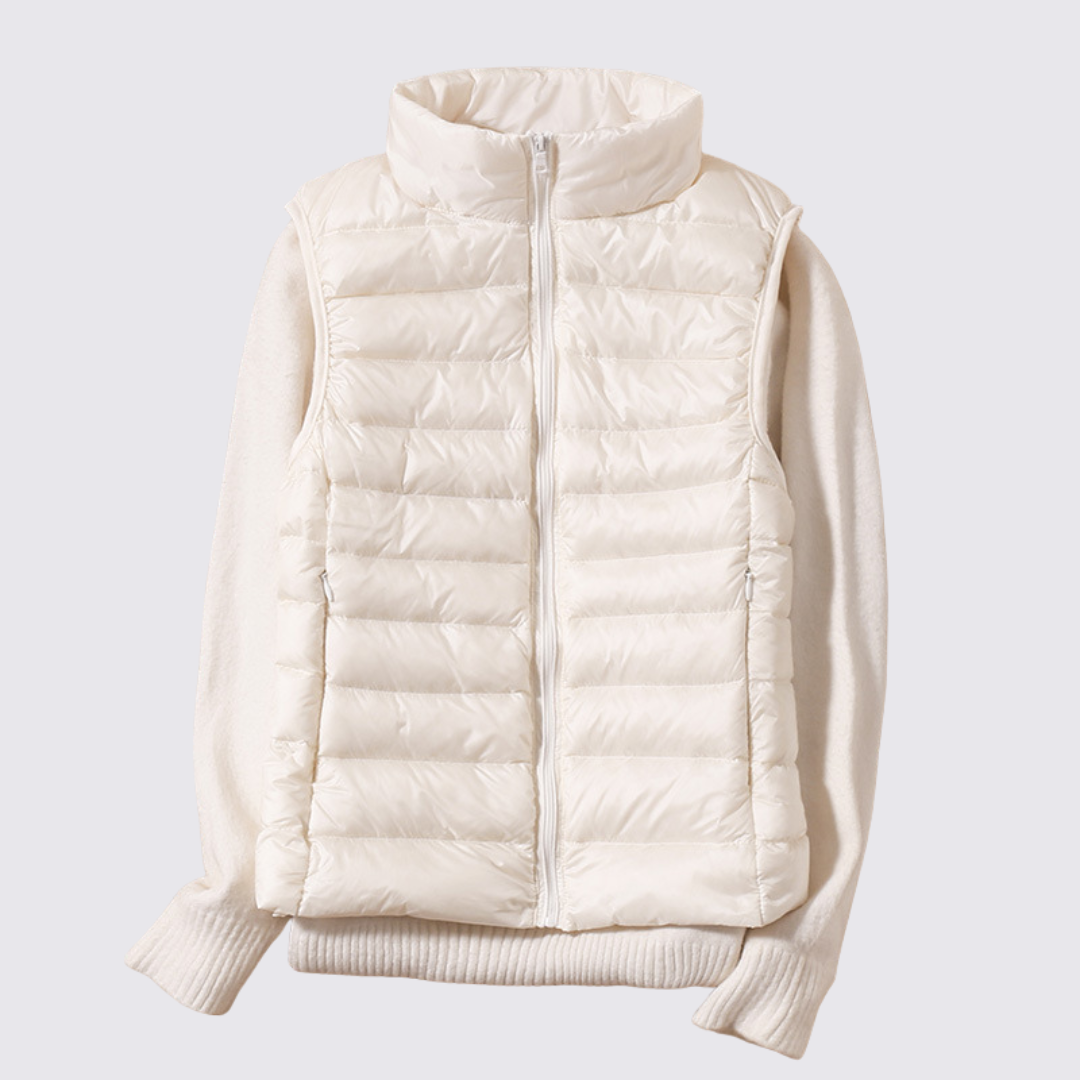 Damen Steppweste mit Stehkragen – Leicht gefüttert – Modern