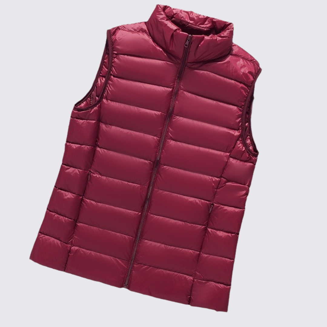 Damen Steppweste mit Stehkragen – Leicht gefüttert – Modern