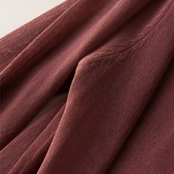 Damen Strickjacke mit Langschnitt - Lange Strickjacke - Offene Form