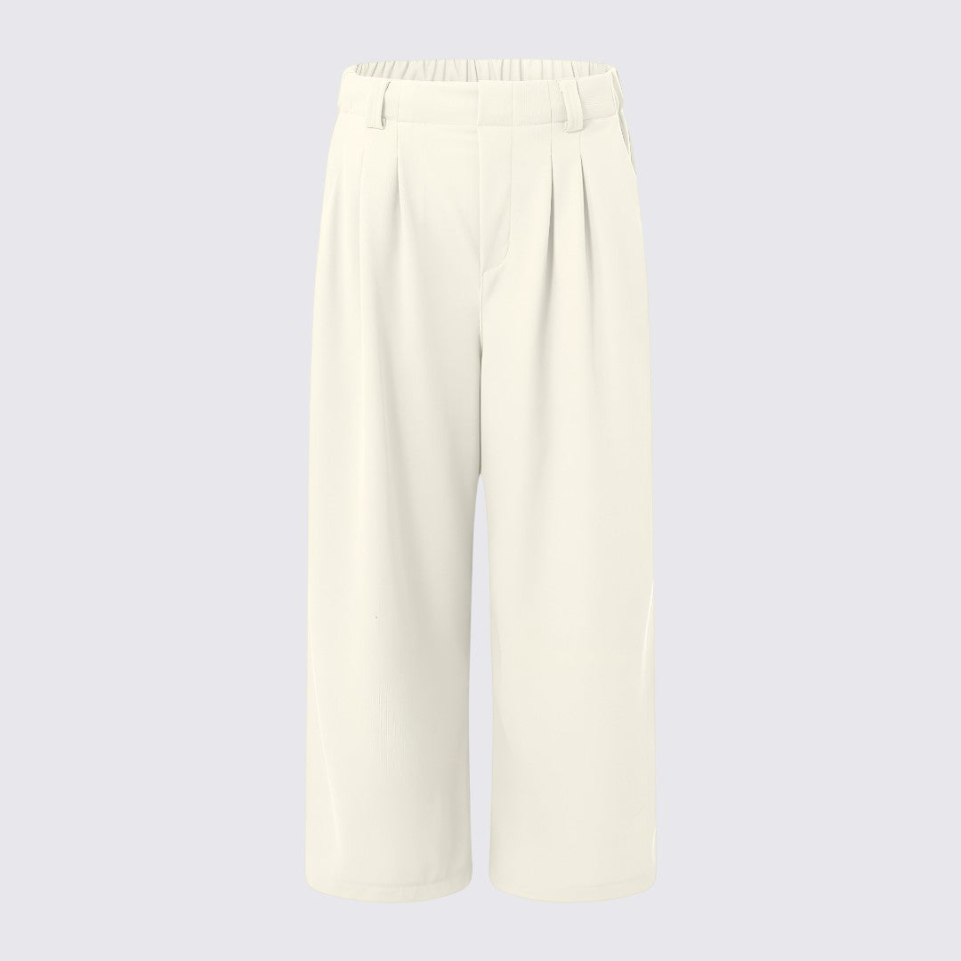 Damen Weitbeinige Hose mit Hohem Bund - Palazzo Hose - Elegant