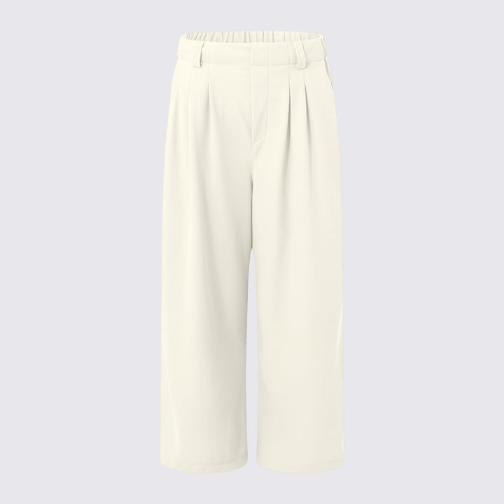 Damen Weitbeinige Hose mit Hohem Bund - Palazzo Hose - Elegant