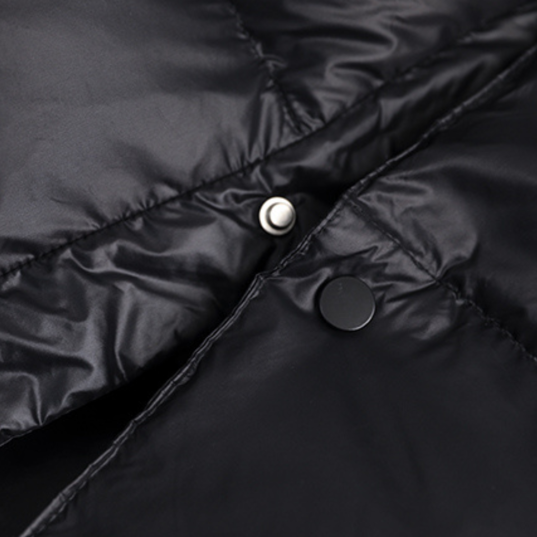 Damen Winterjacke mit Kapuze – Gefütterte Jacke – Lang Geschnitten