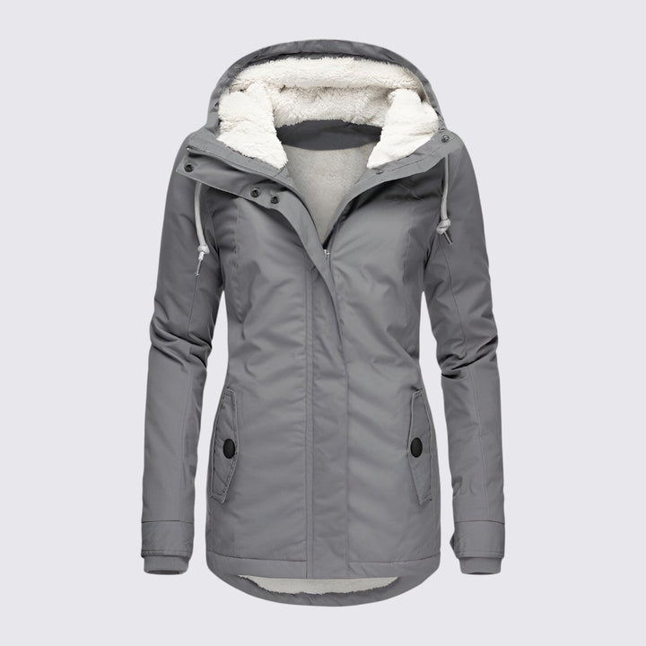 Damen Winterjacke mit Kapuze - Winter Jacke - Warm Gefüttert