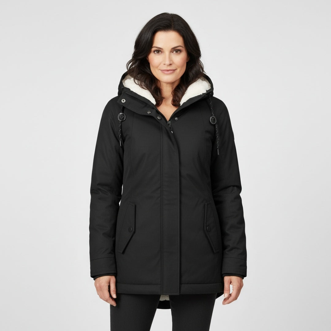 Damen Winterjacke mit Kapuze - Winter Jacke - Warm Gefüttert