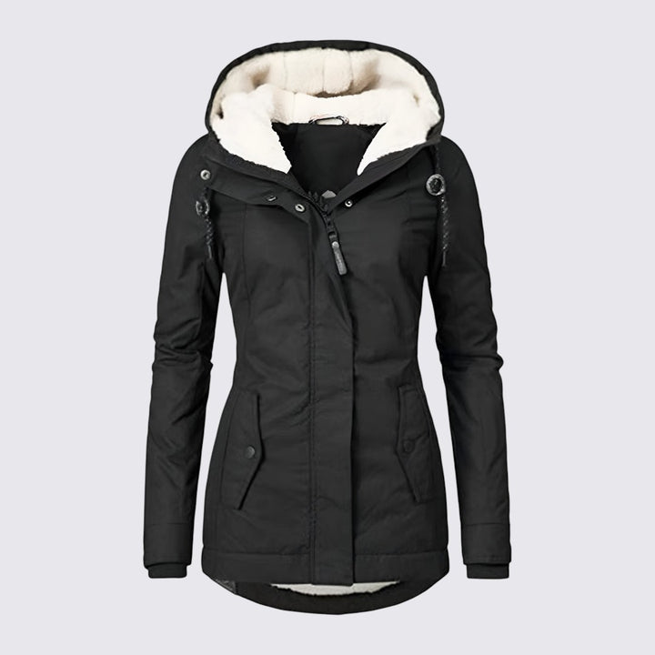 Damen Winterjacke mit Kapuze - Winter Jacke - Warm Gefüttert