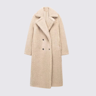 Doppelreiher Lang Mantel für Damen