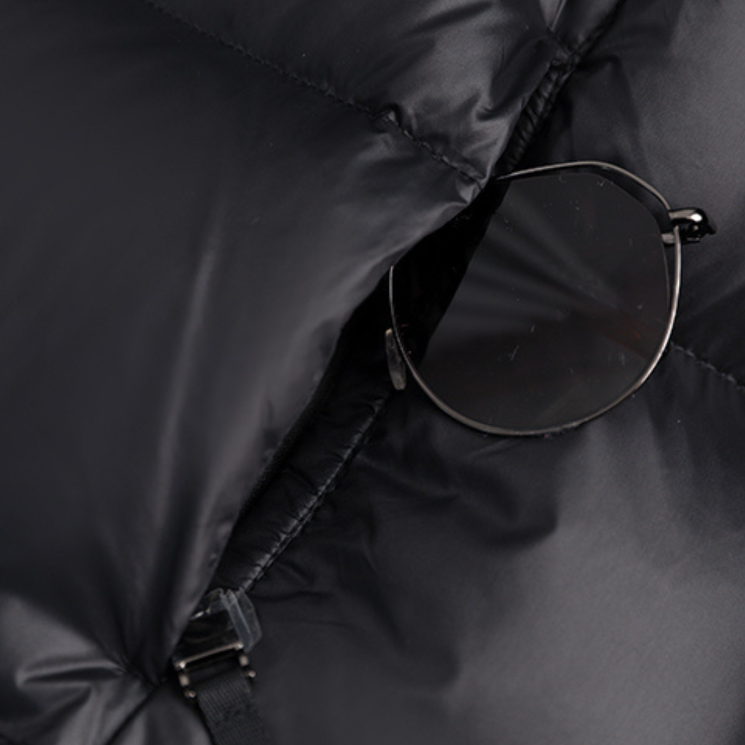 Gesteppt Kapuze Parka für Damen