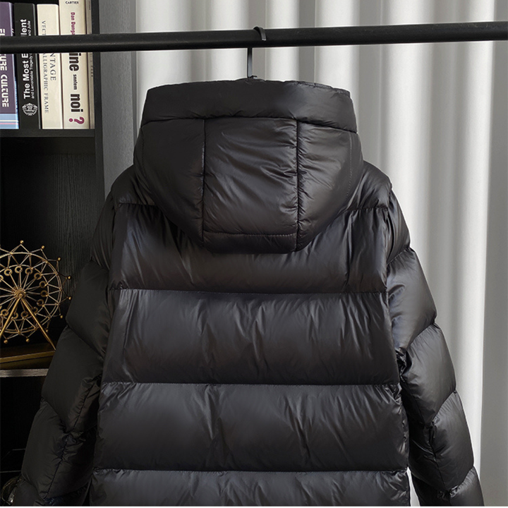 Gesteppt Kapuze Parka für Damen