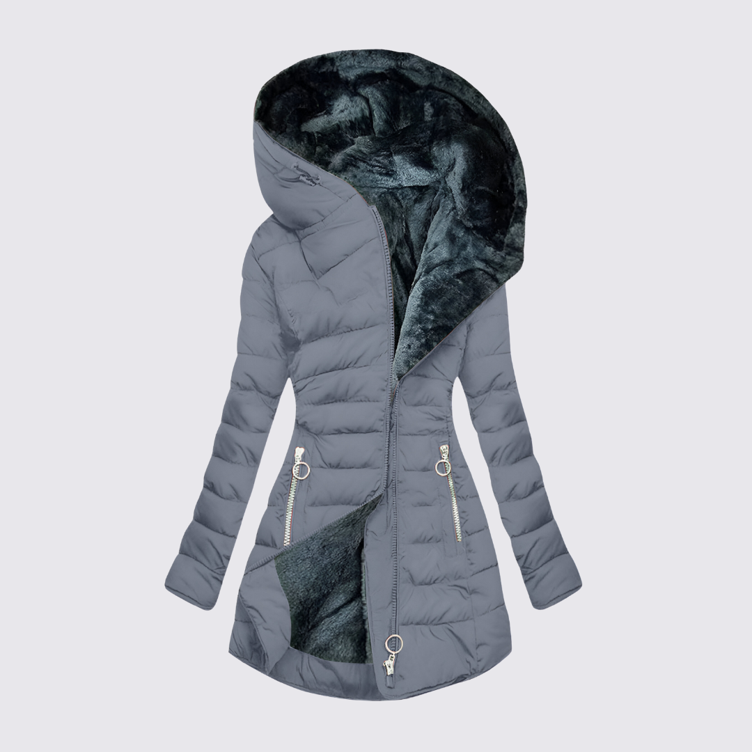 Gesteppte Jacke mit Kapuze für Damen