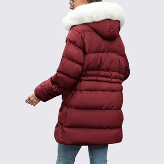 Gesteppte Jacke mit Kapuze und Reißverschluss für Damen