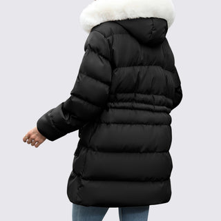 Gesteppte Jacke mit Kapuze und Reißverschluss für Damen