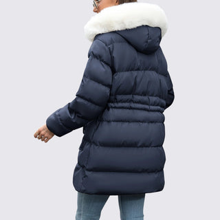 Gesteppte Jacke mit Kapuze und Reißverschluss für Damen
