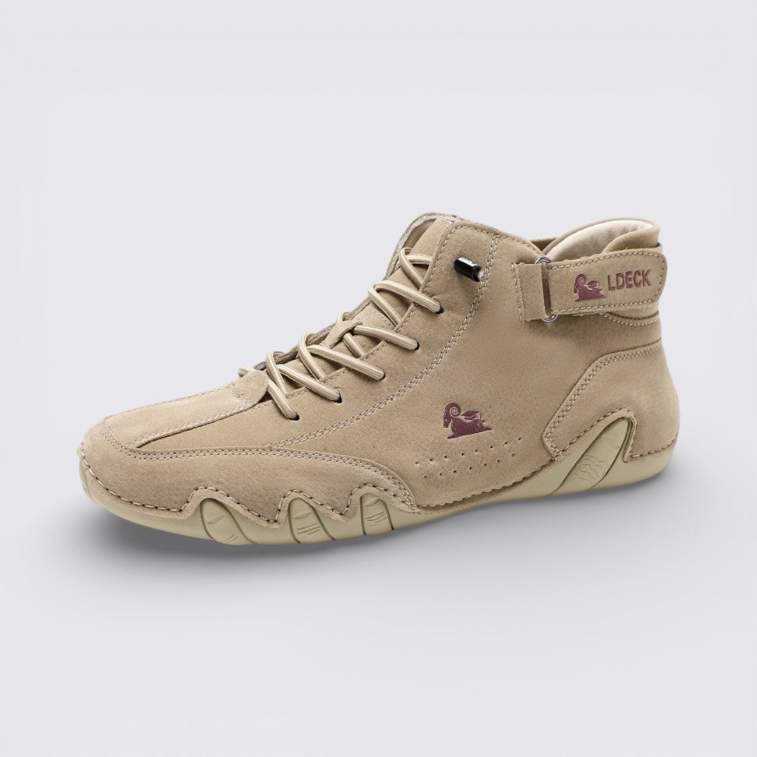 Herren Barfußschuhe mit Schnürung - Minimalistische Barfußschuhe - Riemen am Knöchel