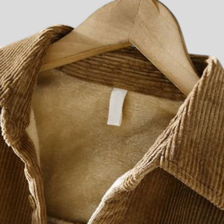 Herren Jacke mit Knopfleiste - Klassischer Jacke - Taschen Vorne