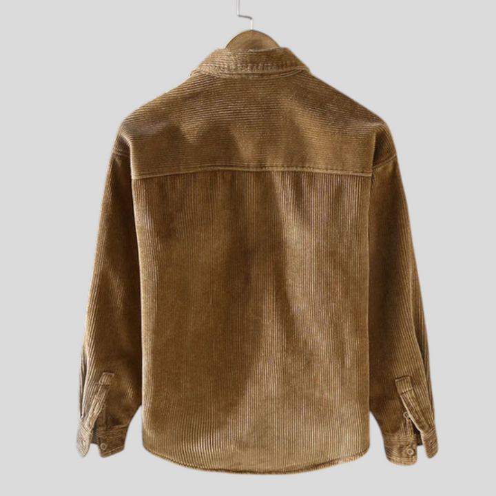 Herren Jacke mit Knopfleiste - Klassischer Jacke - Taschen Vorne