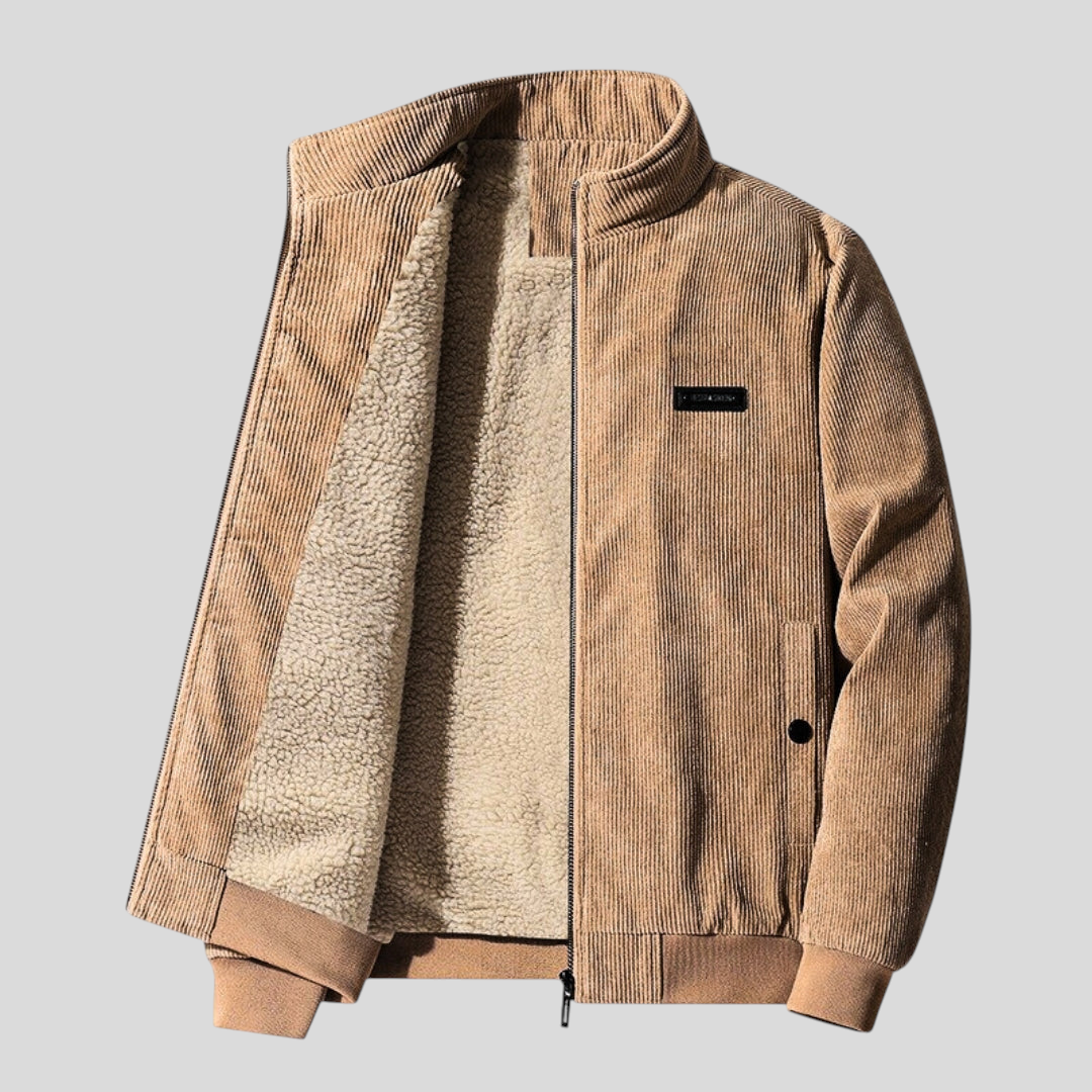 Herren Jacke mit Reißverschluss - Klassischer Jacke - Taschen Vorne