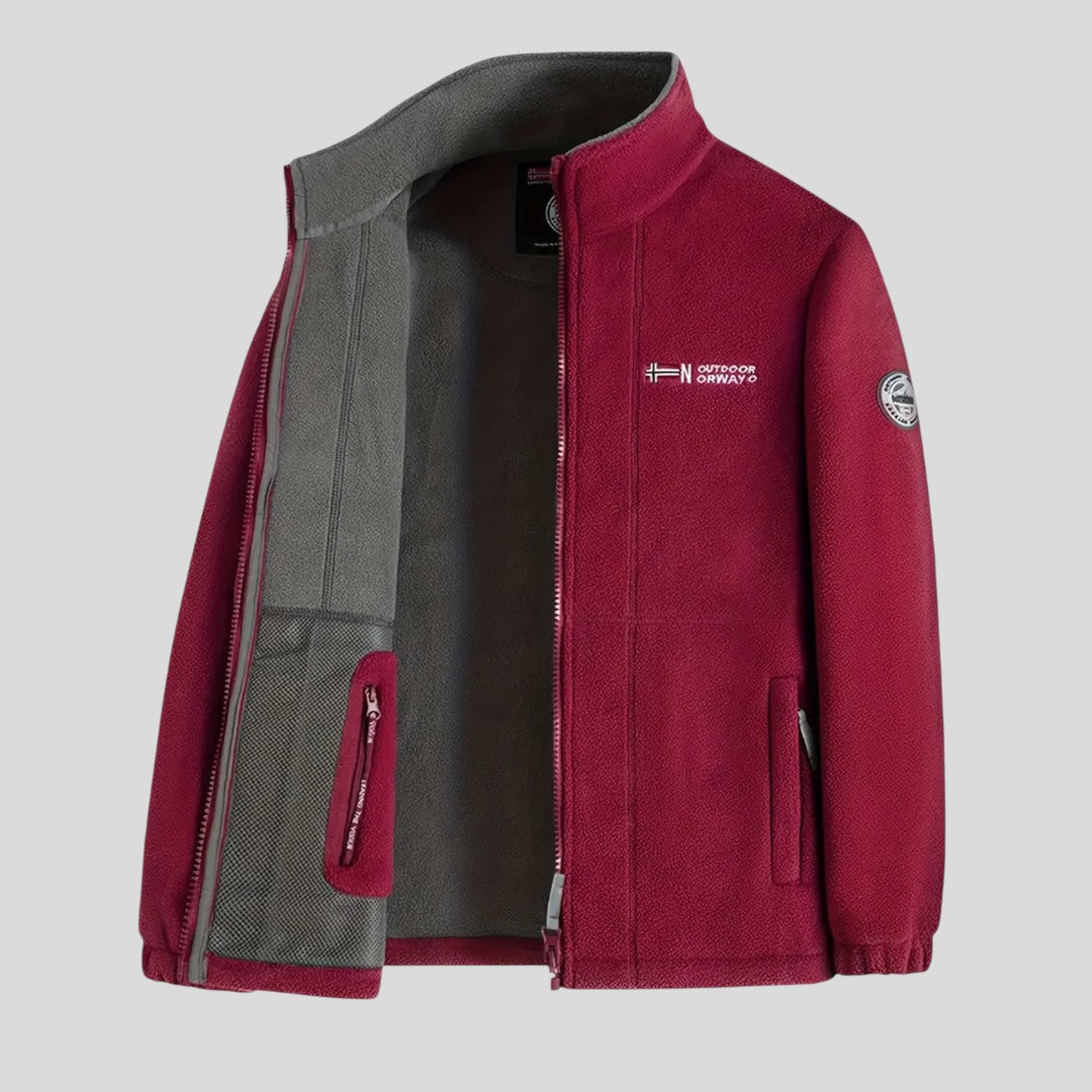 Herren Jacke mit Reißverschluss - Klassischer Jacke - Taschen Vorne