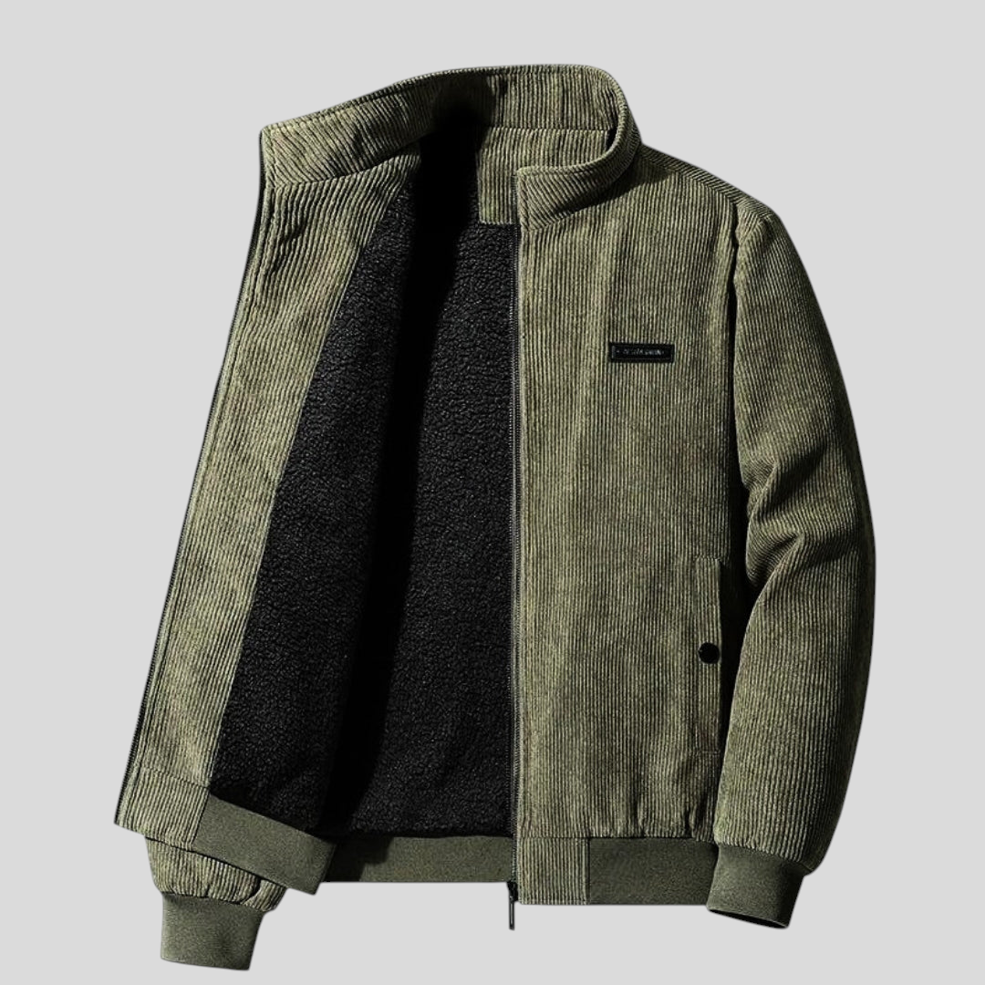 Herren Jacke mit Reißverschluss - Klassischer Jacke - Taschen Vorne