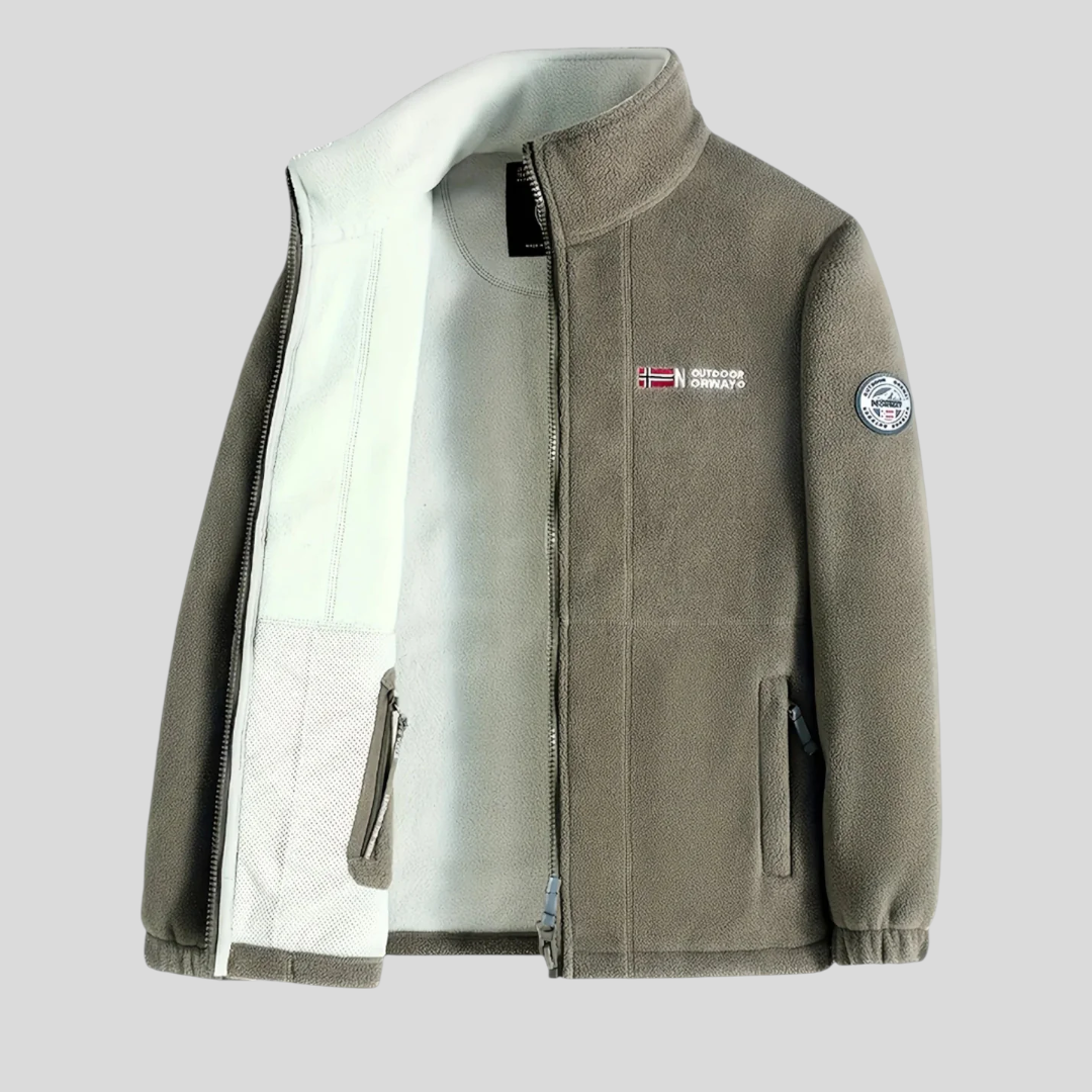 Herren Jacke mit Reißverschluss - Klassischer Jacke - Taschen Vorne