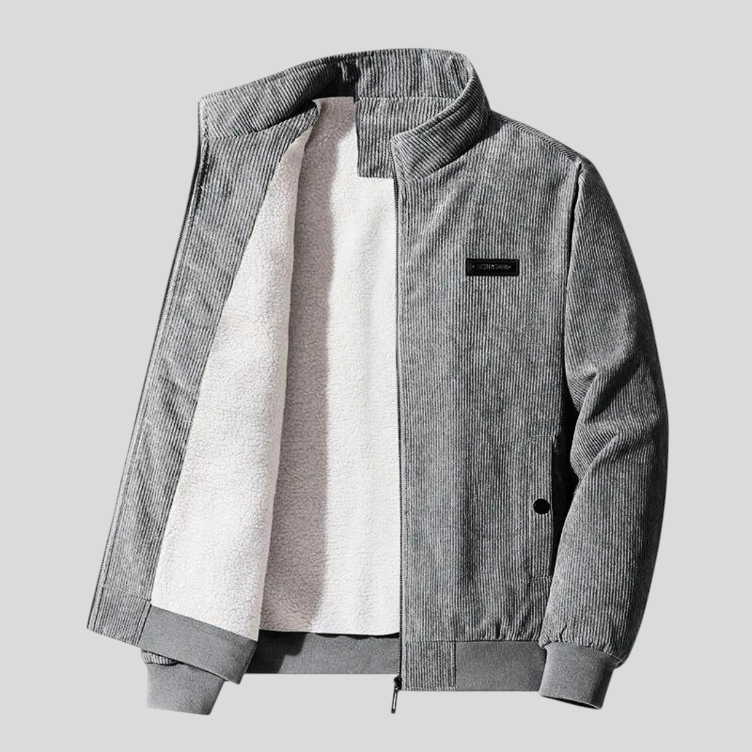 Herren Jacke mit Reißverschluss - Klassischer Jacke - Taschen Vorne