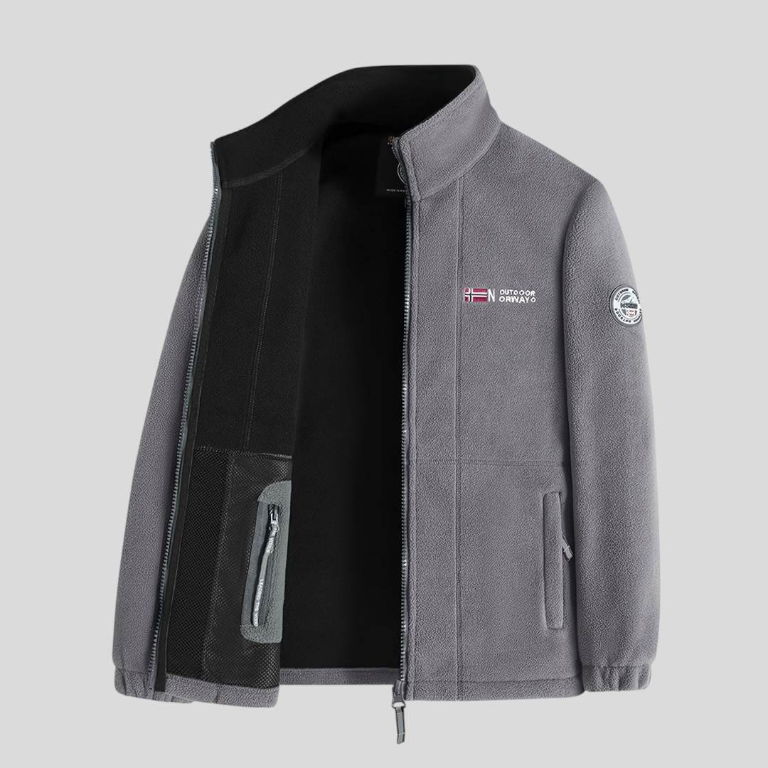 Herren Jacke mit Reißverschluss - Klassischer Jacke - Taschen Vorne