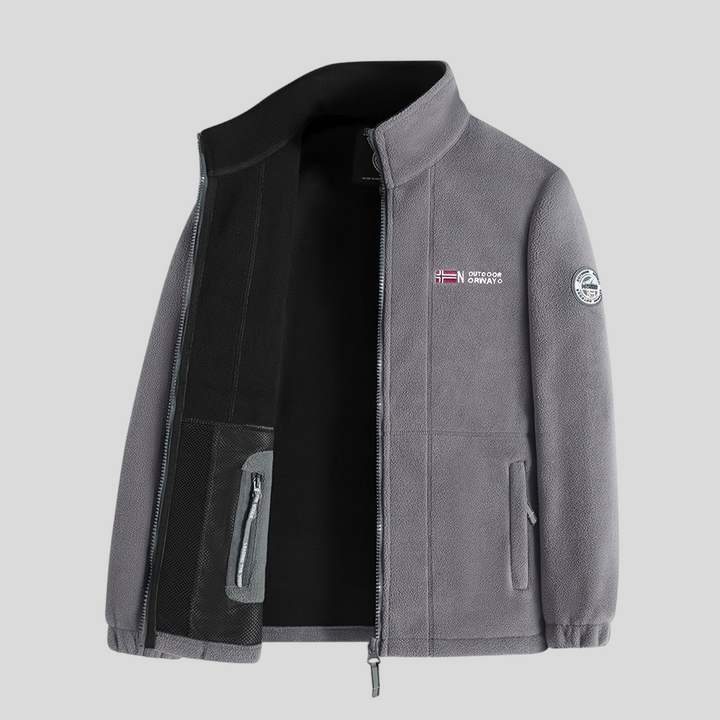 Herren Jacke mit Reißverschluss - Klassischer Jacke - Taschen Vorne