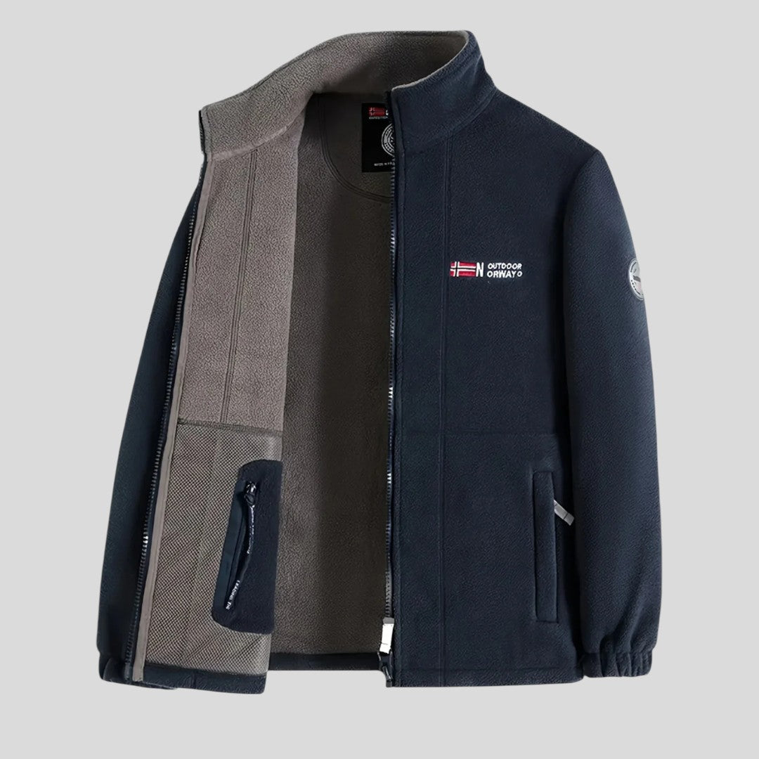 Herren Jacke mit Reißverschluss - Klassischer Jacke - Taschen Vorne