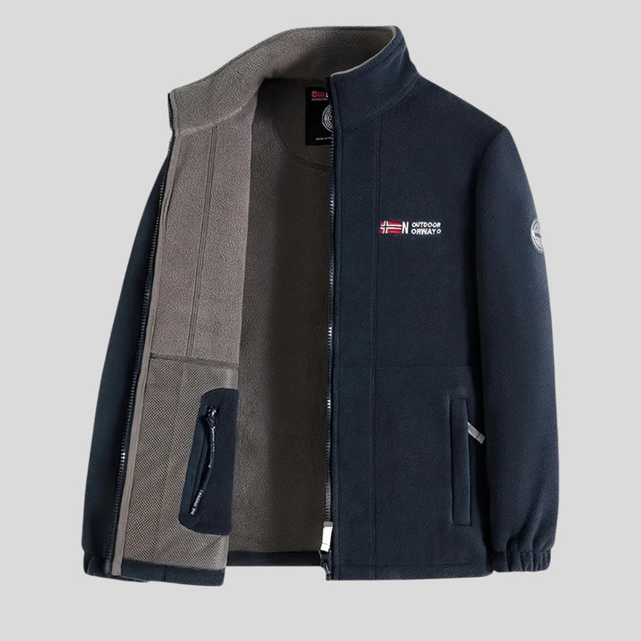 Herren Jacke mit Reißverschluss - Klassischer Jacke - Taschen Vorne