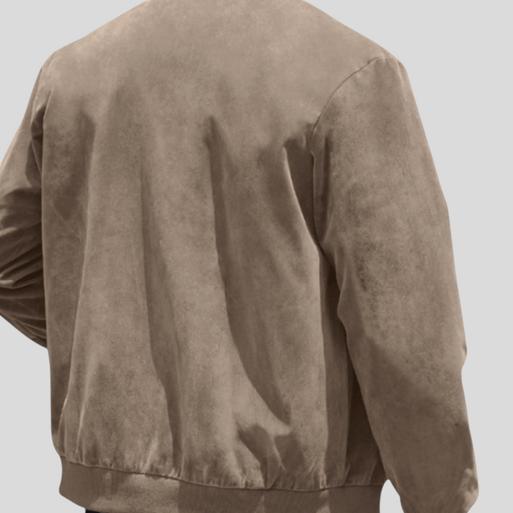 Herren Jacke mit Reißverschluss - Moderner Jacke - Taschen Vorne