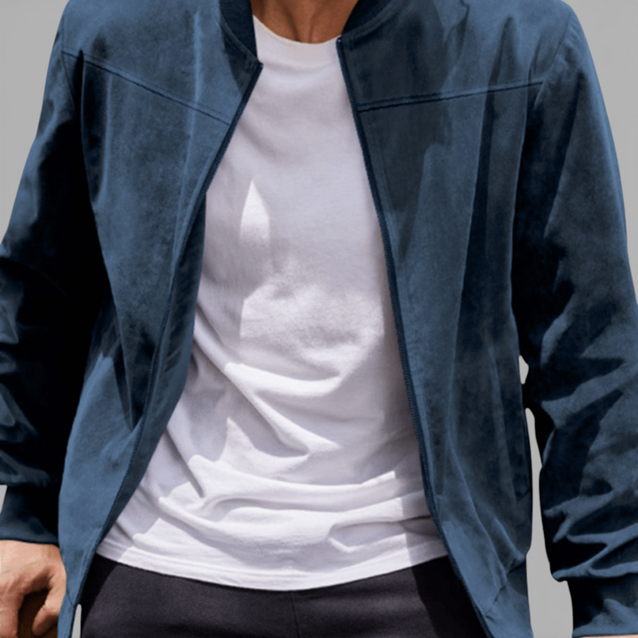 Herren Jacke mit Reißverschluss - Moderner Jacke - Taschen Vorne