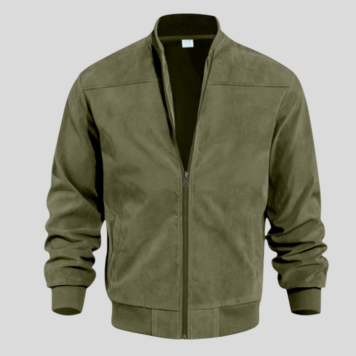 Herren Jacke mit Reißverschluss - Moderner Jacke - Taschen Vorne