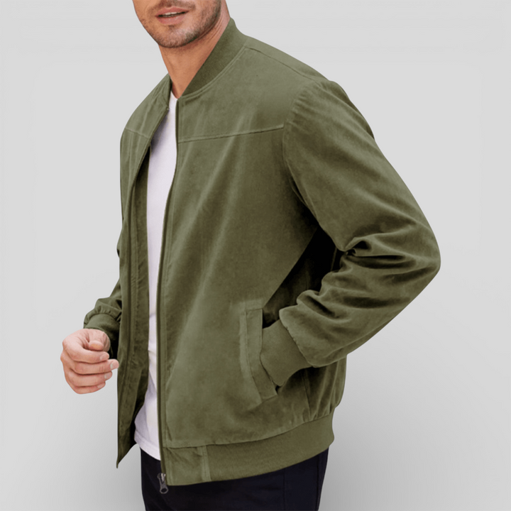 Herren Jacke mit Reißverschluss - Moderner Jacke - Taschen Vorne