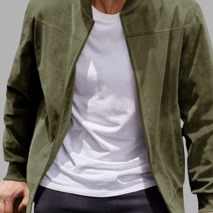 Herren Jacke mit Reißverschluss - Moderner Jacke - Taschen Vorne