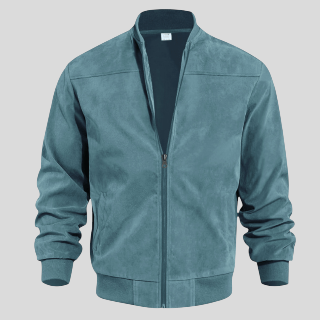 Herren Jacke mit Reißverschluss - Moderner Jacke - Taschen Vorne