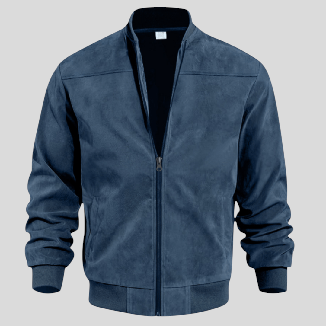 Herren Jacke mit Reißverschluss - Moderner Jacke - Taschen Vorne