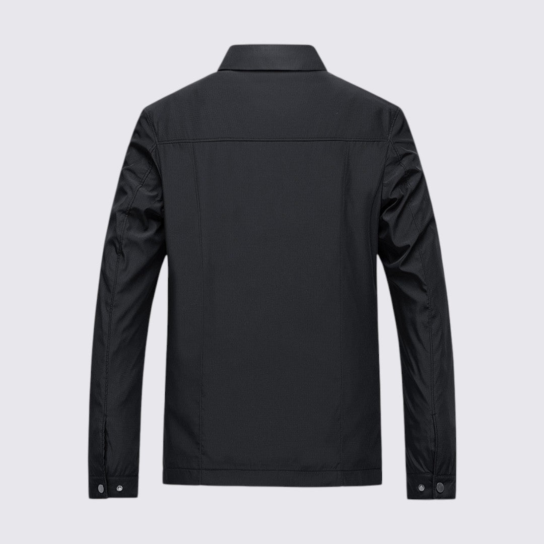 Herren Jacke mit Reißverschluss - Übergangs Jacke - Karofutter